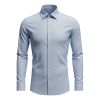 A11984XT Tall Fit Eterna Modern Fit Textured Shirt (Lt Blue)