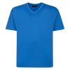A11999 Espionage Plain V Neck T-Shirt (Azure Blue)