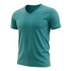 A11999 Espionage Plain V Neck T-Shirt (Jade)
