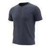 A12000 Espionage Plain Grandad T-Shirt (Slate)