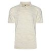 A12003 Kam Active Performance Distressed Print Polo (Ecru)