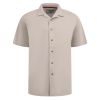 A12026 D555 Cuban Collar Resort Shirt (Stone)