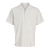 A12038 Jack & Jones Crinkle Resort Shirt (White)