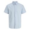 A12085 Jack & Jones Linen Blend Shirt (Lt Blue)