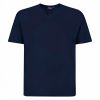 A11999 Espionage Plain V Neck T-Shirt (Navy)