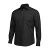 A6050 Plain L/S Double Two Shirt (Black)