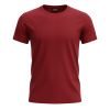 A6931 Espionage Plain Crew Neck T-Shirt (Dark Red)