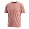 A6931 Espionage Plain Crew Neck T-Shirt (Coral)