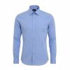 A9422 Double Two Slim Fit Plain Shirt (Fresh Blue)