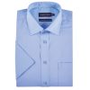 A9804 Double Two Plain S/S Extra Body Shirt (Blue)