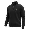 D6852 Lyle & Scott 1/4 Zip Sweatshirt (Black)