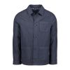 D6870 S4 Linen Mix Shacket (Navy)