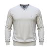 E1047XT Tall Fit Fynch Hatton V Neck Jumper (Ecru)
