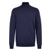 E1091 Blend 1/4 Zip Casual Top (Navy)