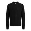 E1101 Jack & Jones Cable Knit Jumper (Black)