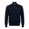 E1109 Rialto 1/4 Zip Turtle Neck Jumper (Black)