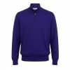 E1109 Rialto 1/4 Zip Turtle Neck Jumper (Purple)
