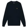 E1116 Lyle & Scott Cotton Merino Crew Neck Jumper (Navy)