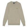 E1116 Lyle & Scott Cotton Merino Crew Neck Jumper (Sage)