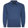 E957 Espionage Knitted Polo Jumper (Denim)