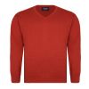 E958 Espionage V Neck Jumper (Burnt Orange)