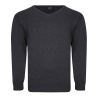 E958 Espionage V Neck Jumper (Charcoal)