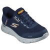 H1886 Skechers Slip-ins, GoWalk Flex Waterproof Trainers (Navy)