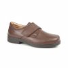 H920 Roamers Velcro Extra Wide Shoe (Brown)
