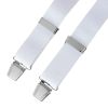X1020 Wide Plain Braces up to 54" (White)