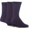 X755 Comfort Cuff Bamboo Plain Socks upto size 14 (Navy)