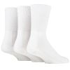 X927 IOMI Triple Pack Bamboo Diabetic Socks (White)