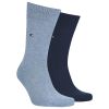 X966 Tommy Hilfiger Iconic Sock (2 Pair Pack, Lt Blue/Navy)