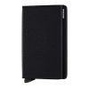 X971 Secrid Slim Leather Wallet RFID Cardprotector (Black Weave)
